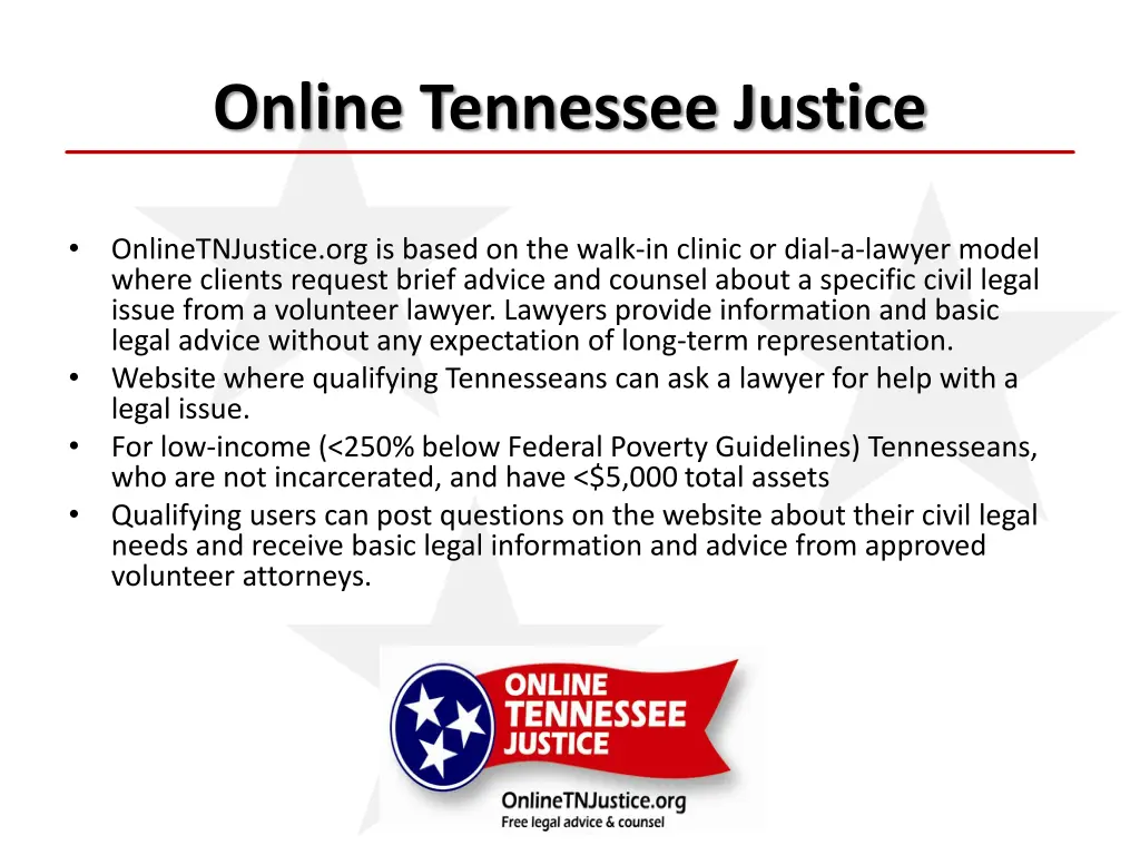 online tennessee justice 1