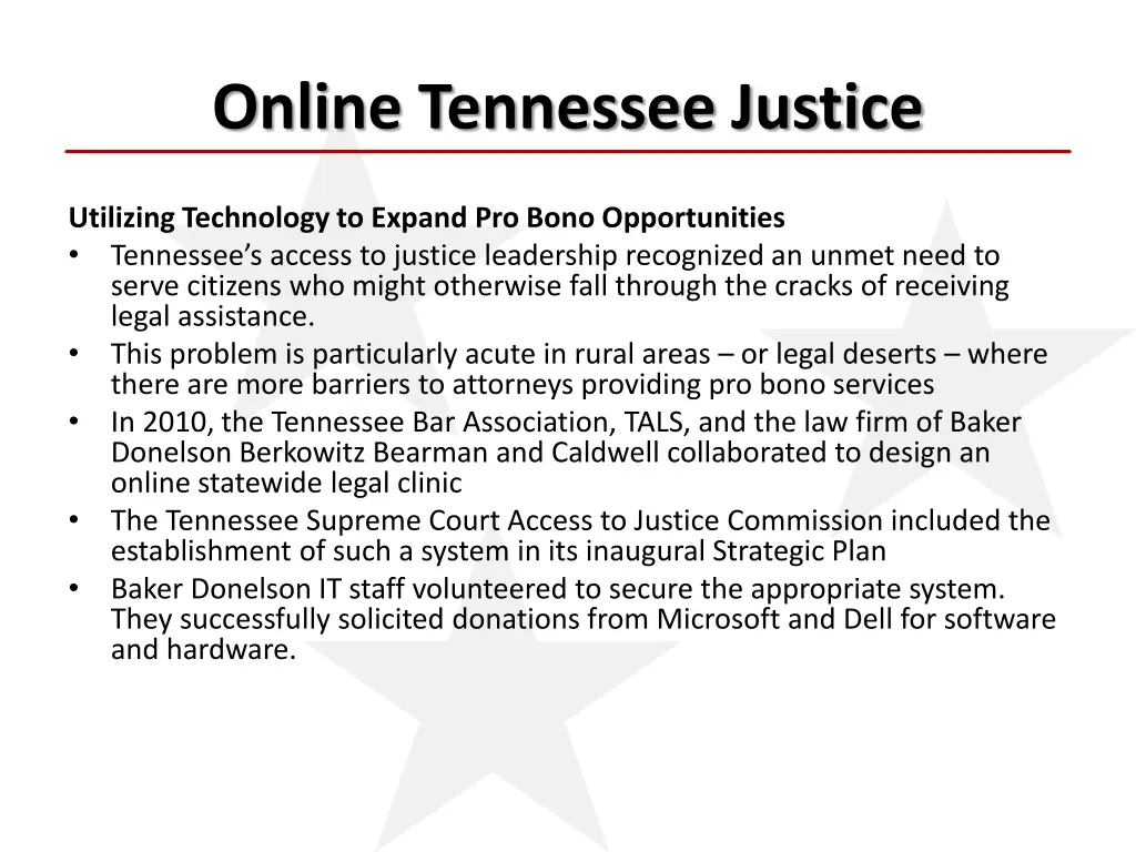 online tennessee justice