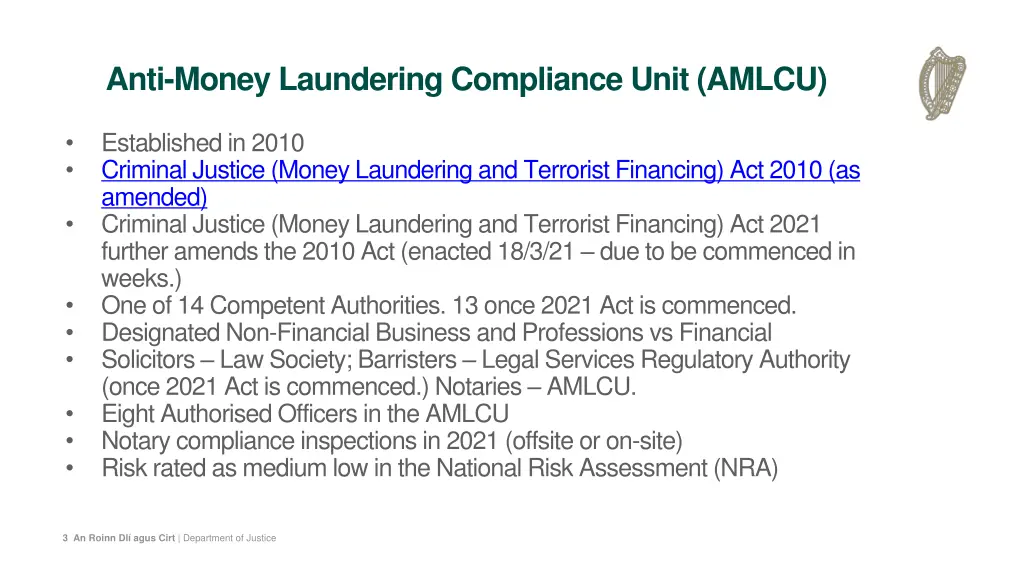 anti money laundering compliance unit amlcu