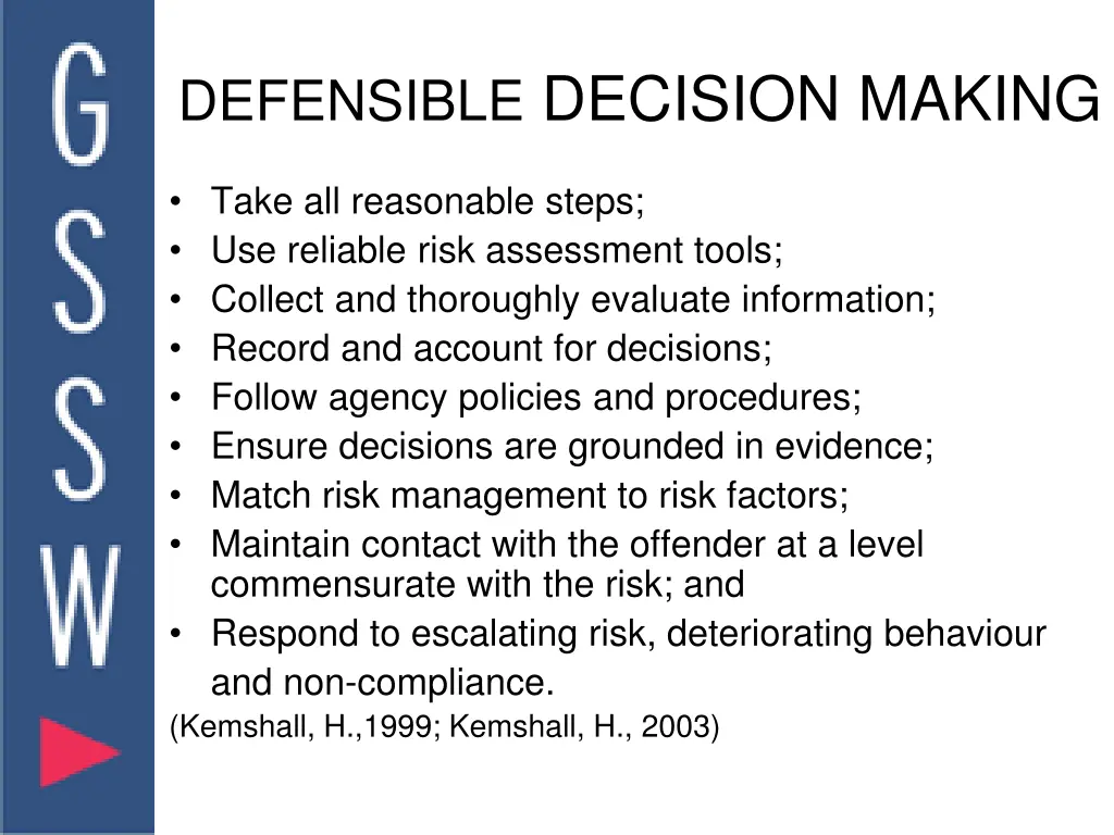 defensible decision making 1