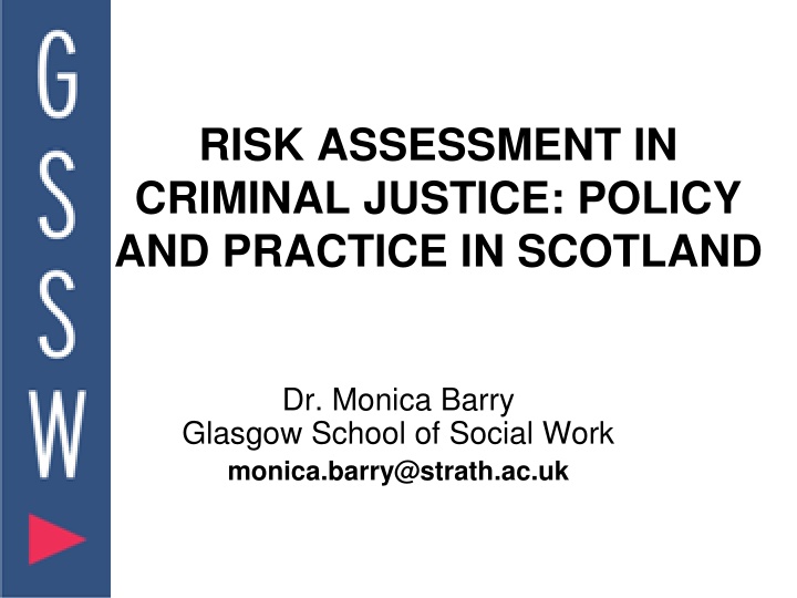 risk assessment in criminal justice policy