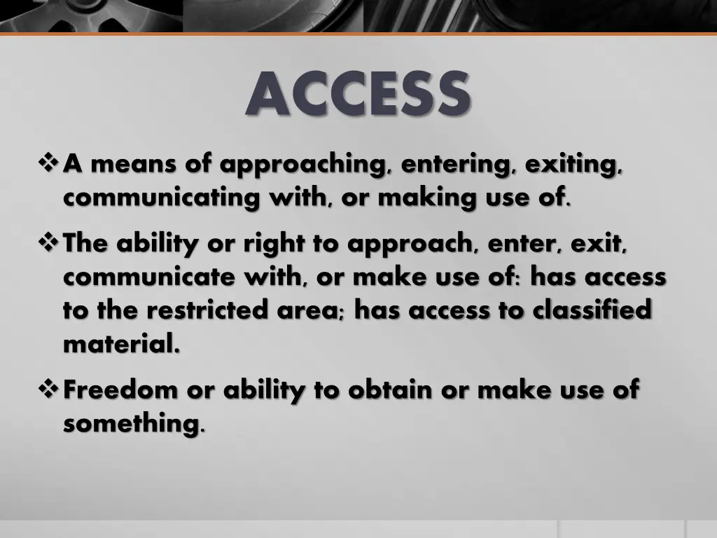 access