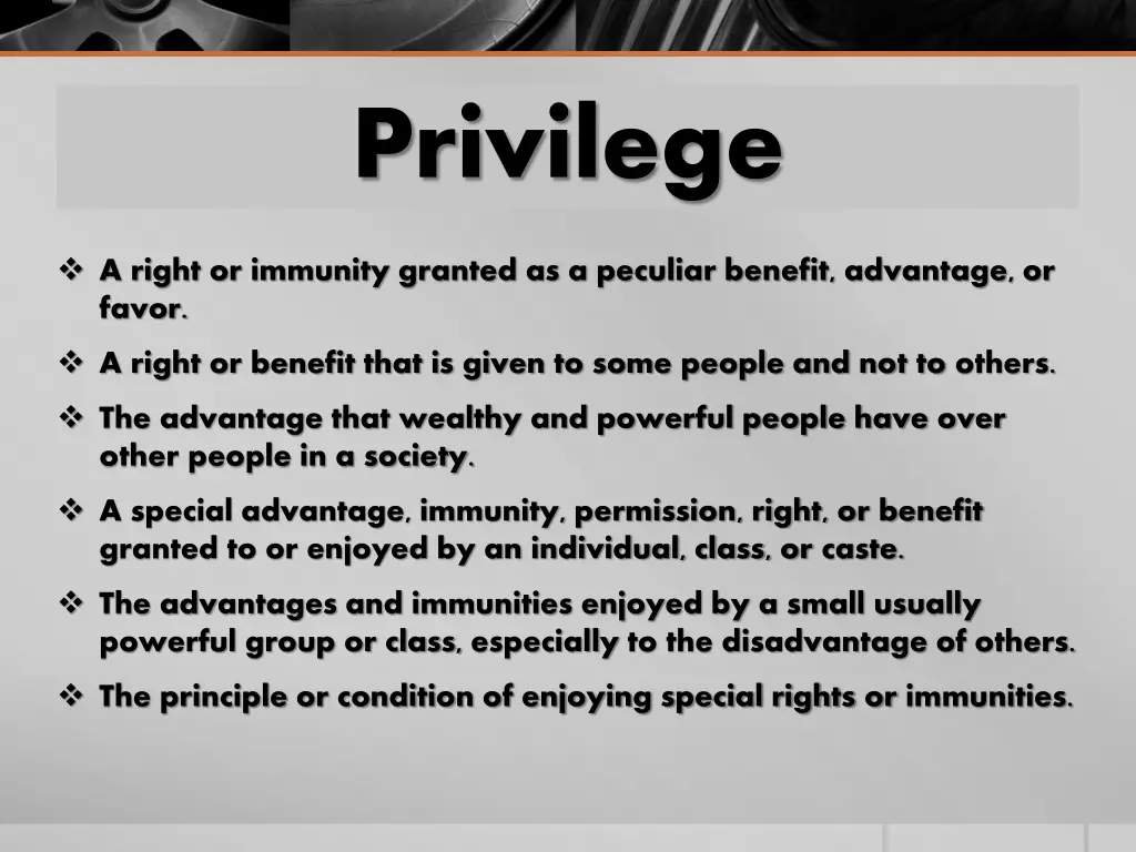 privilege