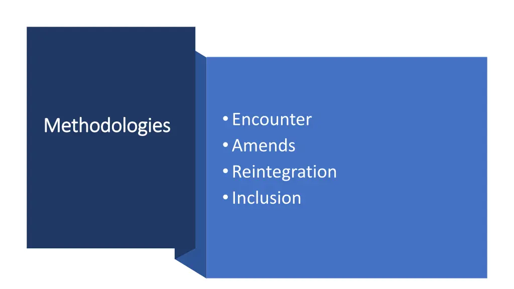 encounter amends reintegration inclusion