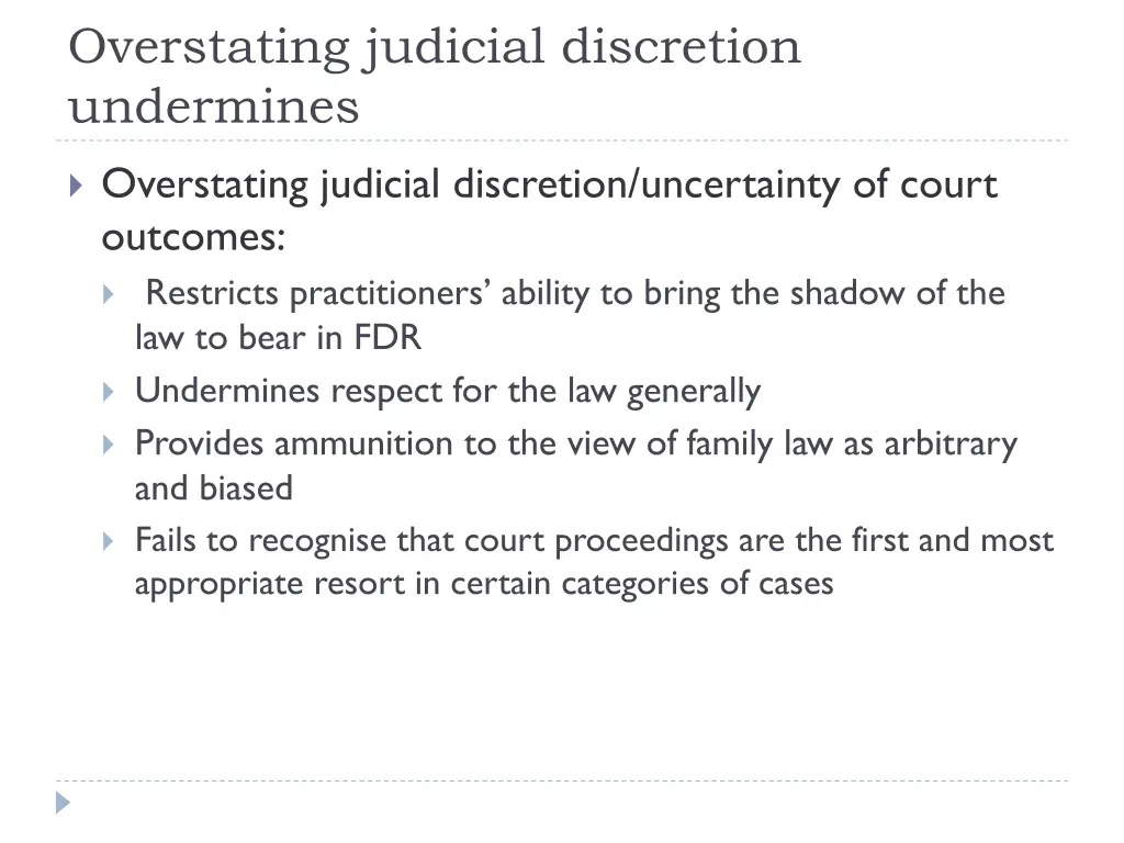 overstating judicial discretion undermines