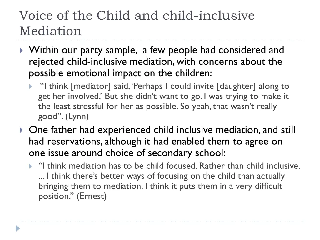 voice of the child and child inclusive mediation 2