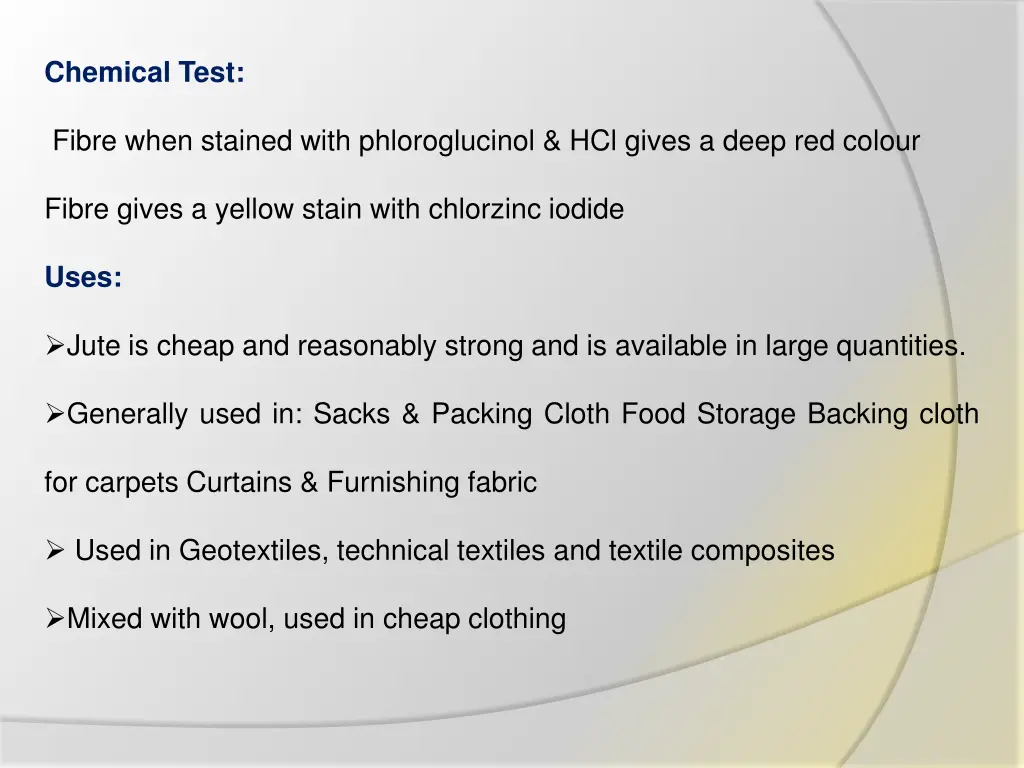 chemical test