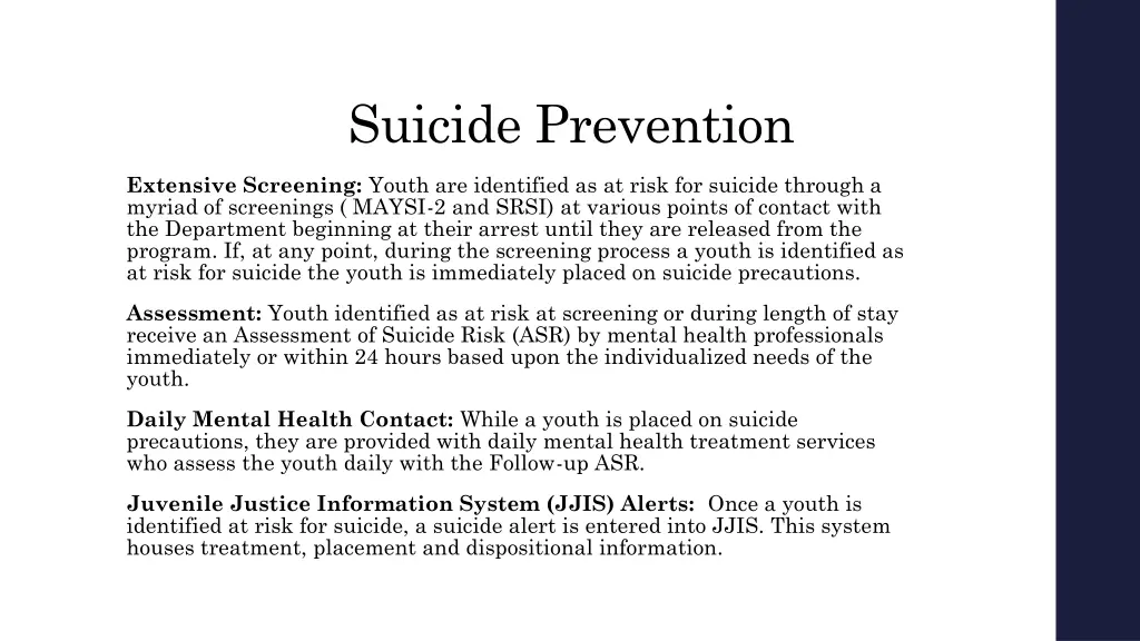 suicide prevention