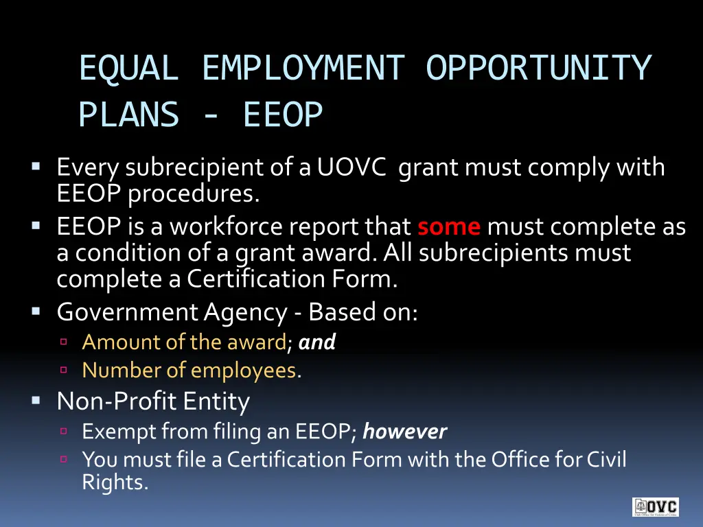 equal employment opportunity plans eeop