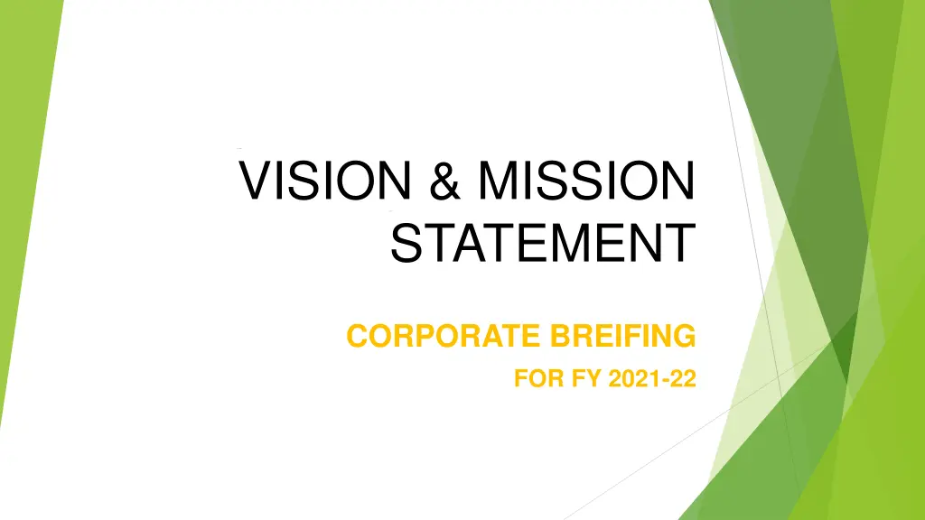 vision mission statement