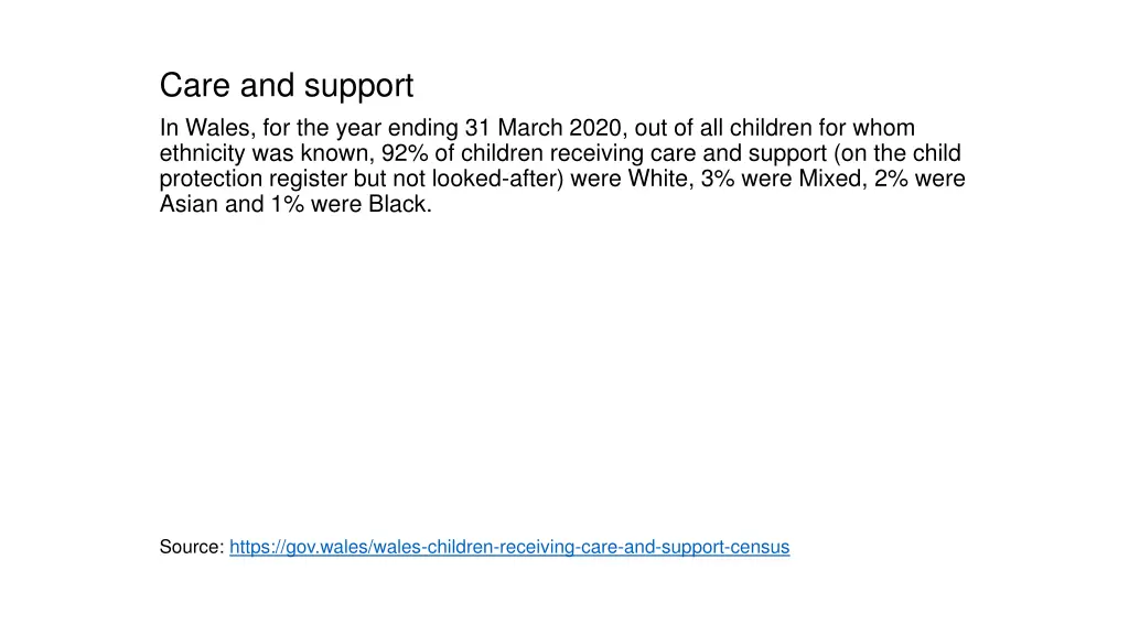 care and support in wales for the year ending