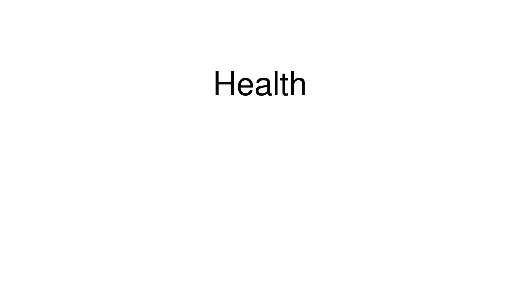 health