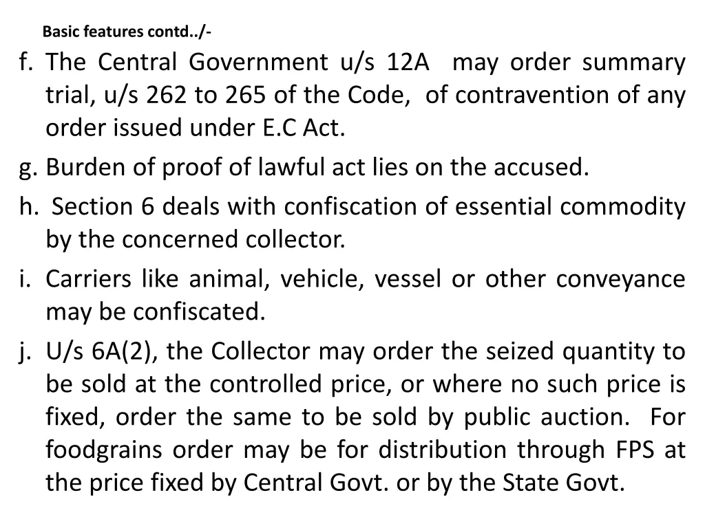 basic features contd f the central government