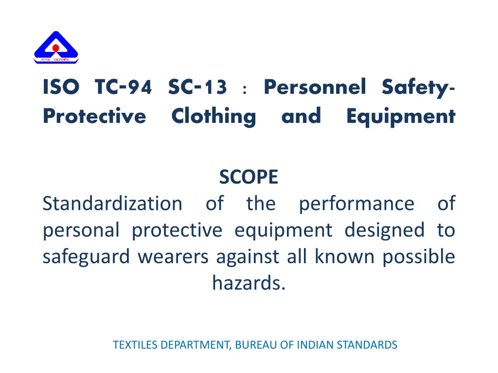 iso tc 94 sc 13 personnel safety protective