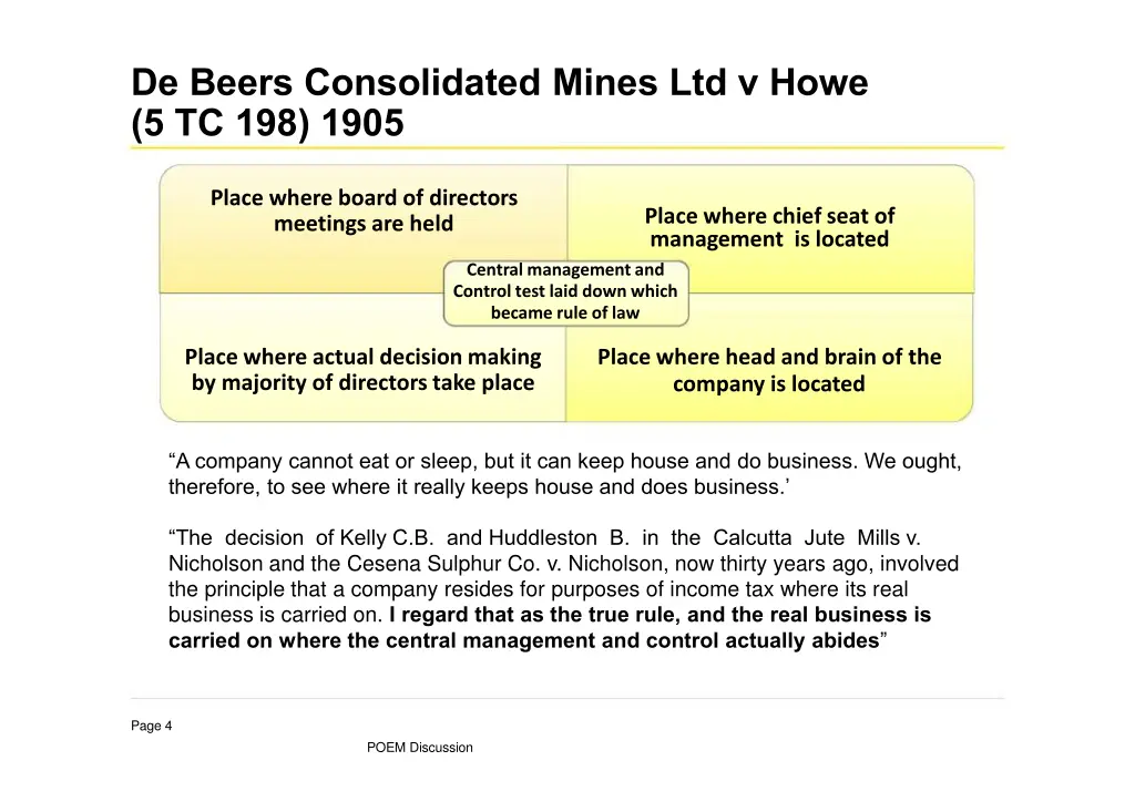 de beers consolidated mines ltd v howe 1