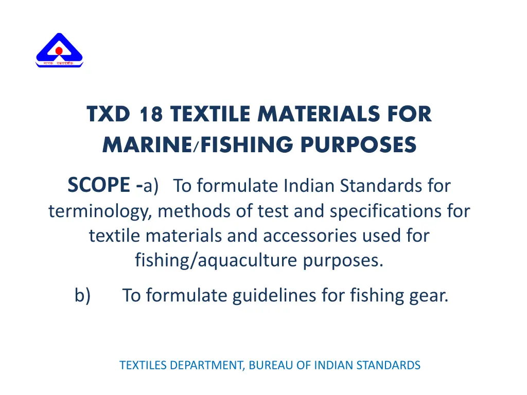 txd 18 textile materials for marine fishing