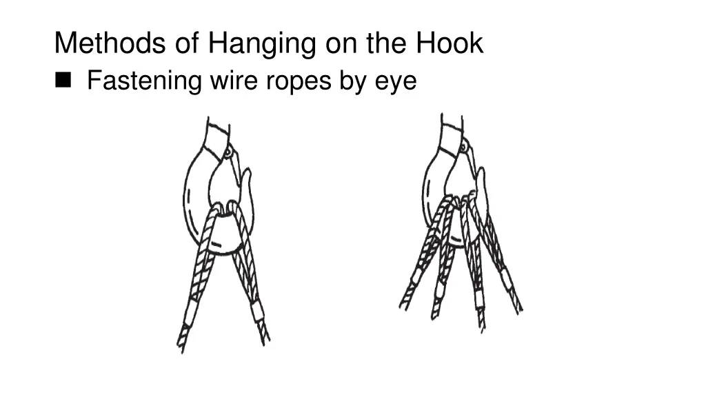 methods of hanging on the hook fastening wire