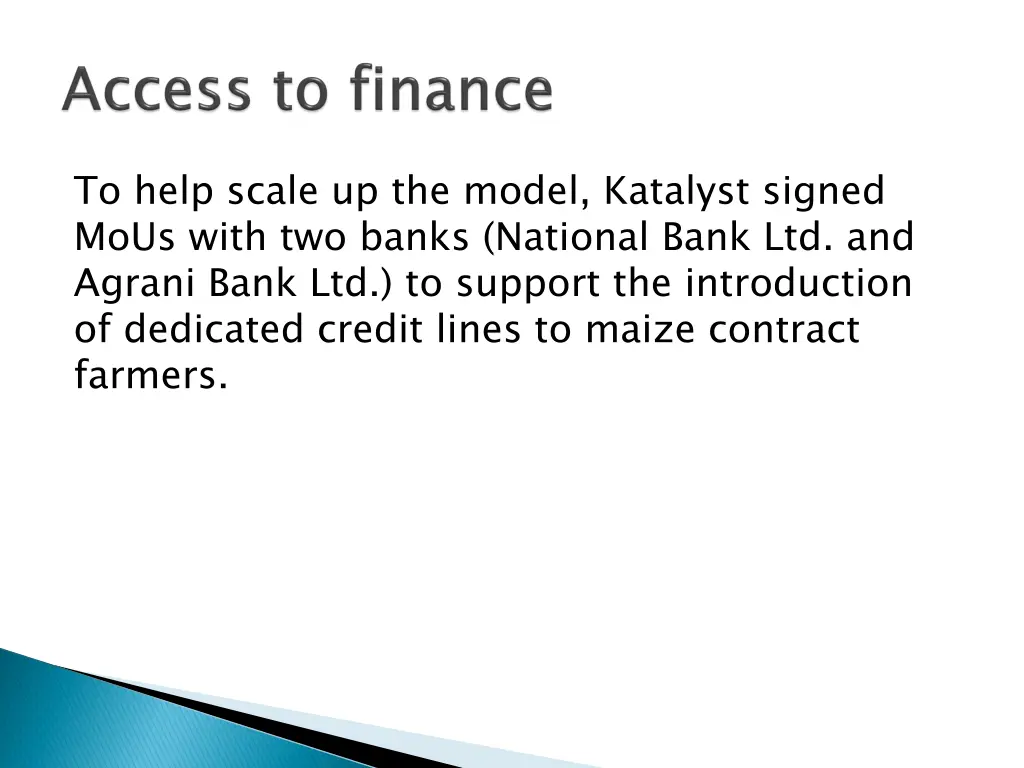 to help scale up the model katalyst signed mous