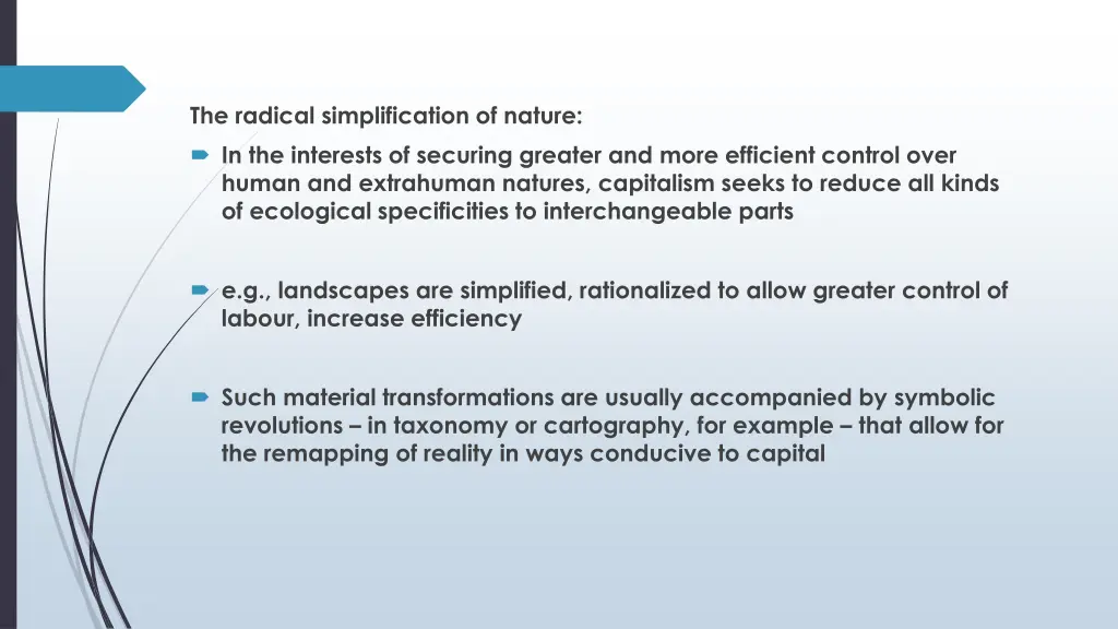 the radical simplification of nature