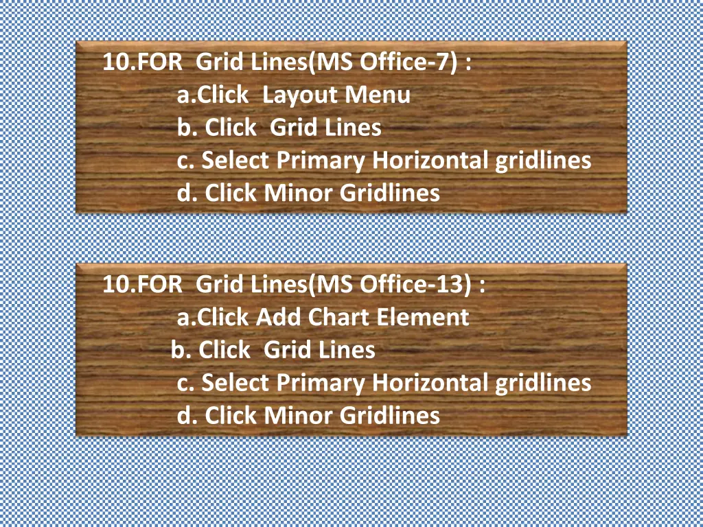 10 for grid lines ms office 7 a click layout menu