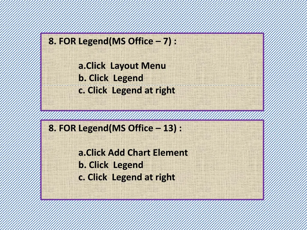 8 for legend ms office 7 a click layout menu