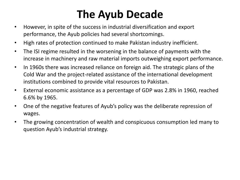 the ayub decade 3