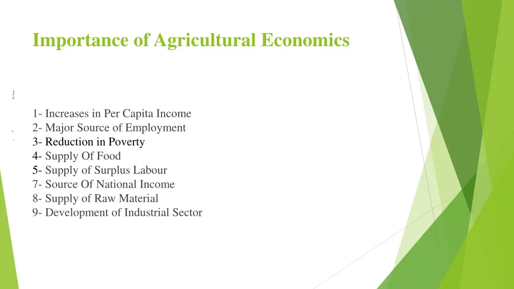 importance of agricultural economics