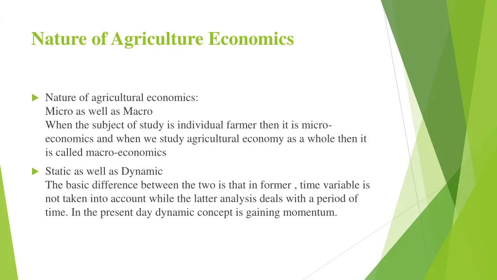 nature of agriculture economics 3