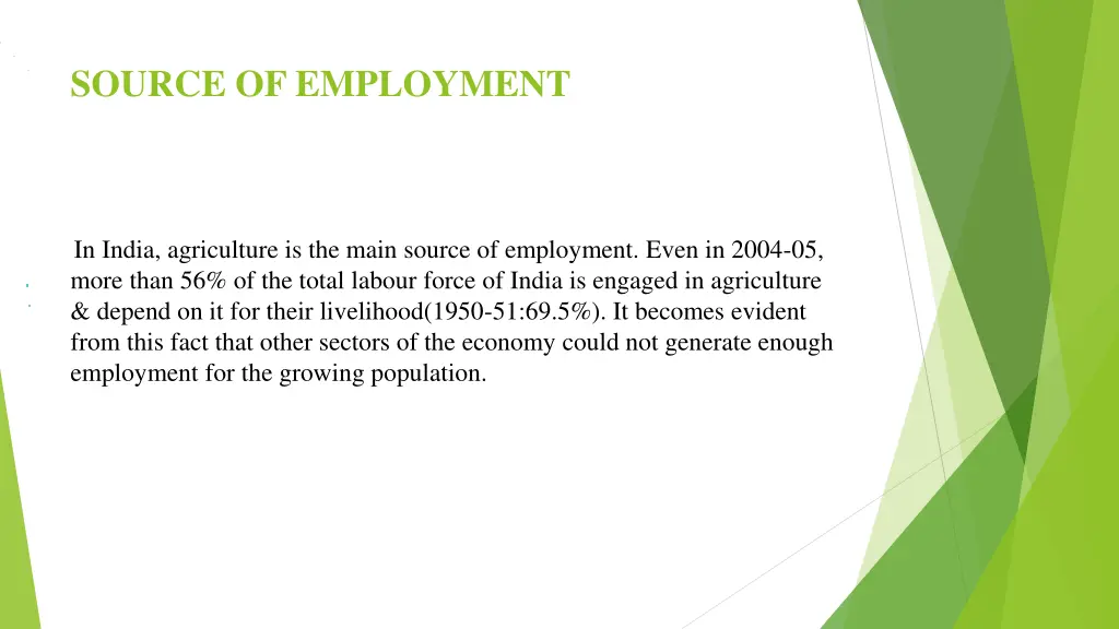 source of employment