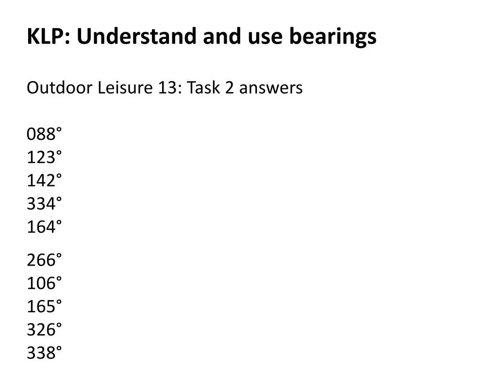 klp understand and use bearings 2