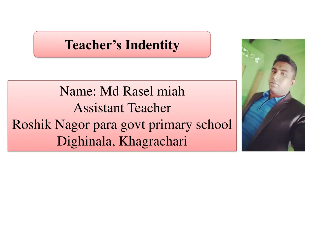 teacher s indentity