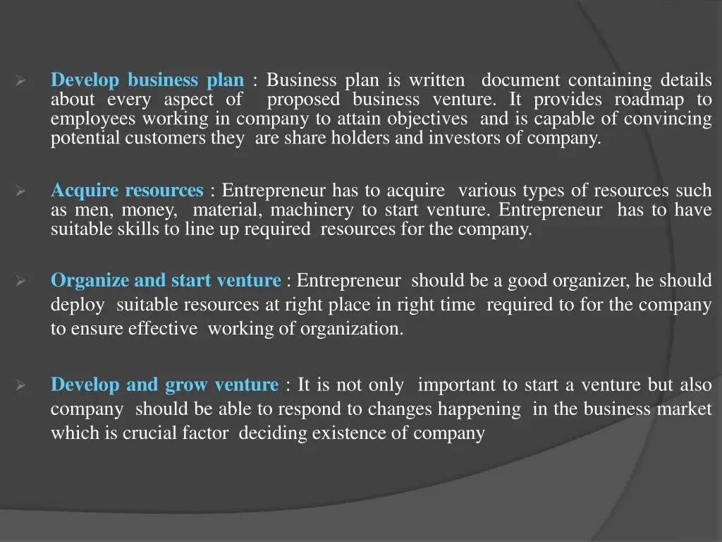 develop business plan business plan is written