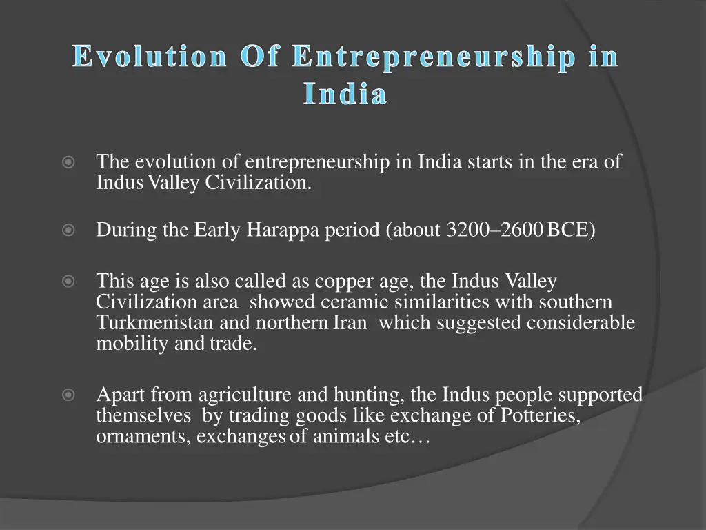 evolution of entrepreneurship in india