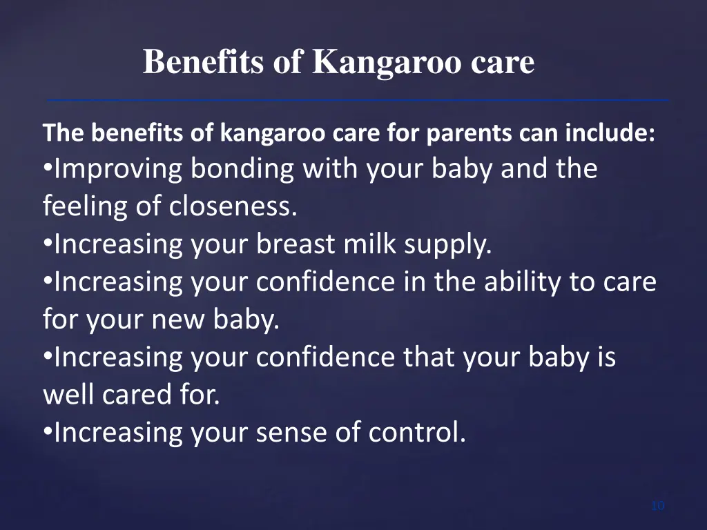 benefits of kangaroo care 2