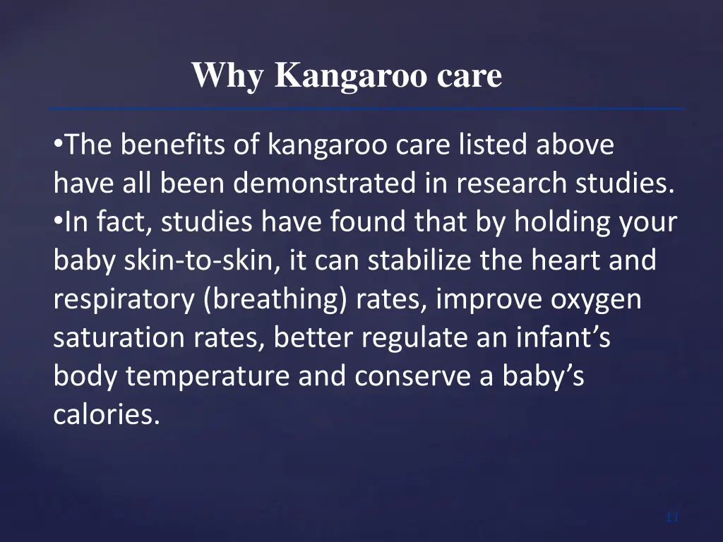 why kangaroo care