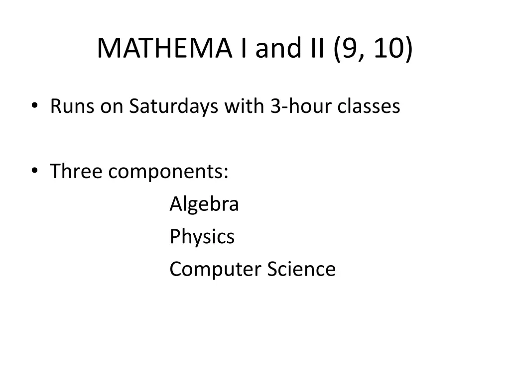 mathema i and ii 9 10