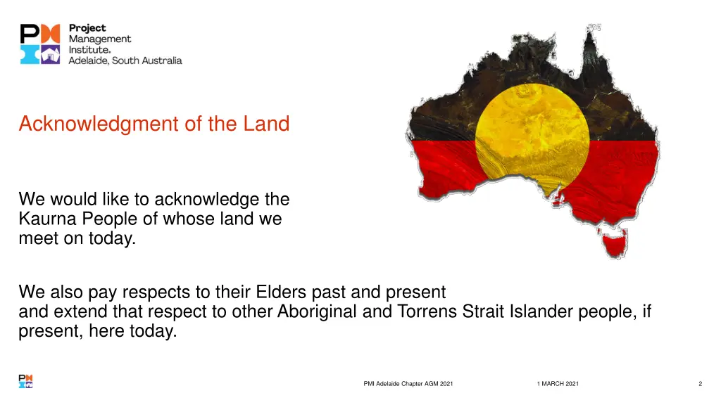 acknowledgment of the land