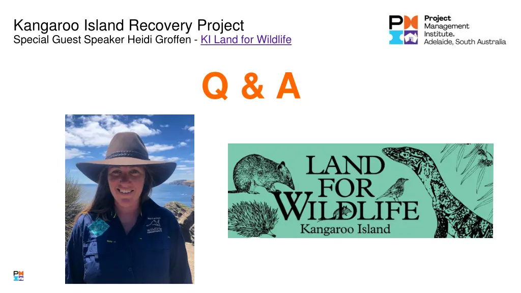 kangaroo island recovery project special guest 1