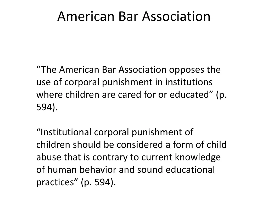 american bar association