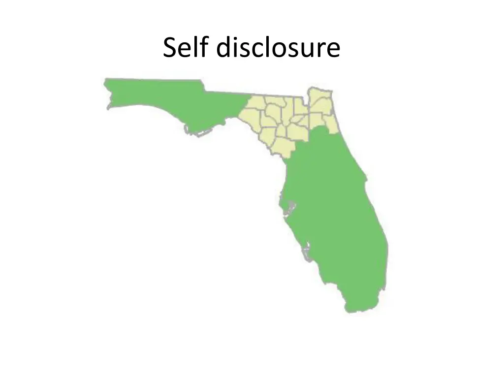 self disclosure