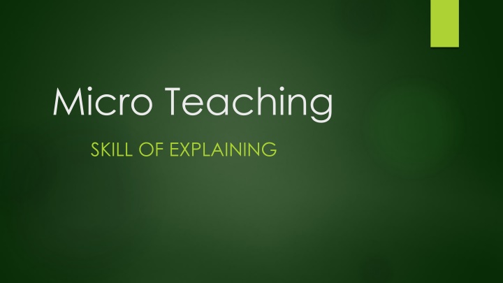 micro teaching