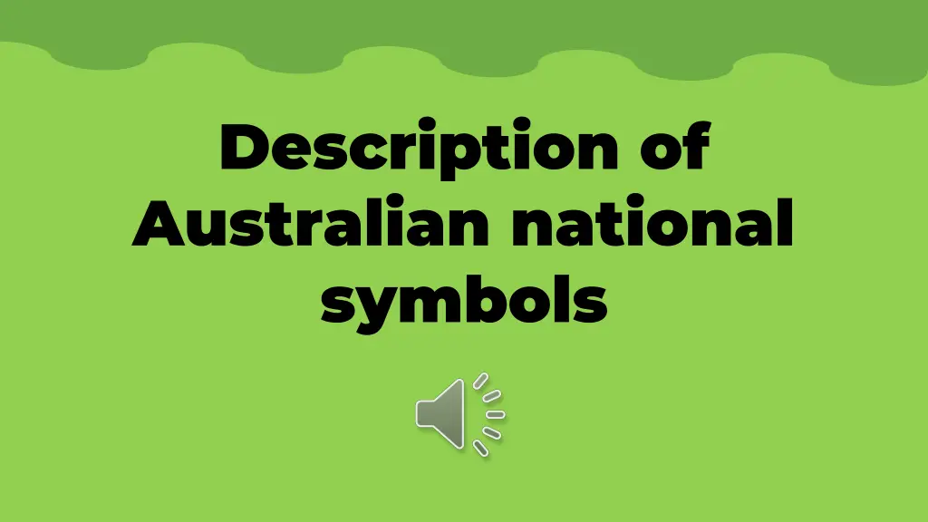 description of australian national symbols