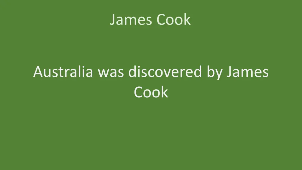 quick facts james cook