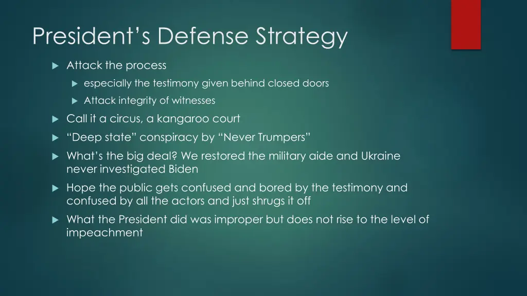 president s defense strategy