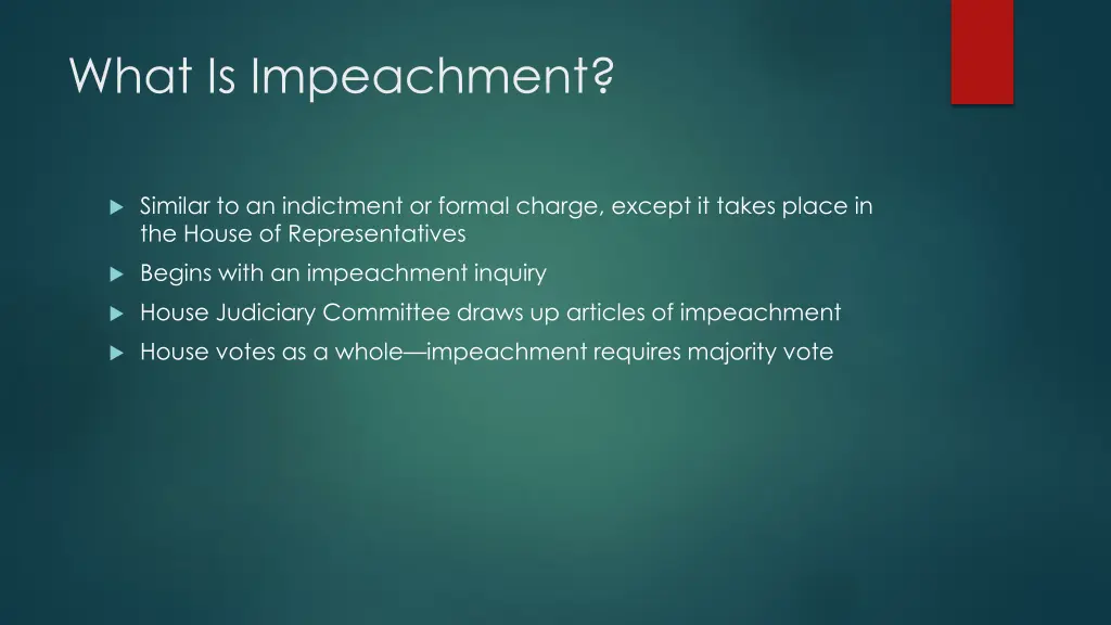 what is impeachment