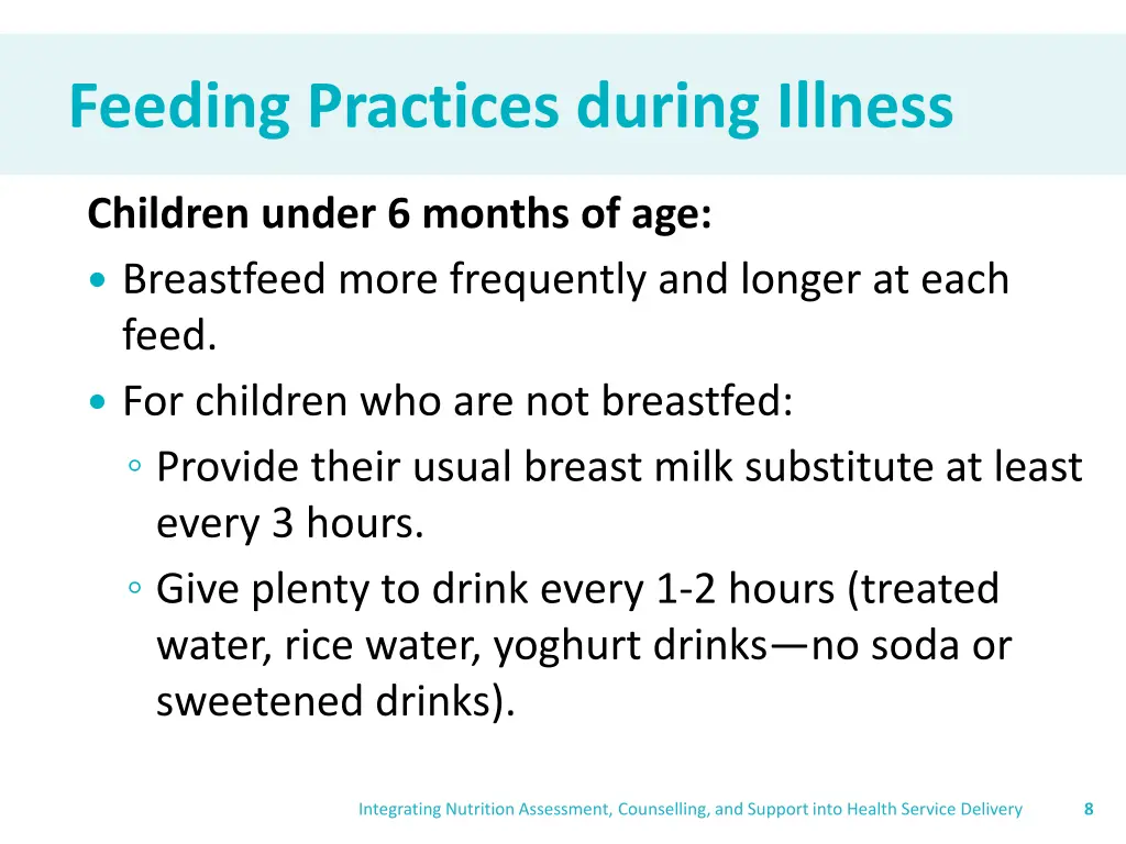 feeding practices during illness 1