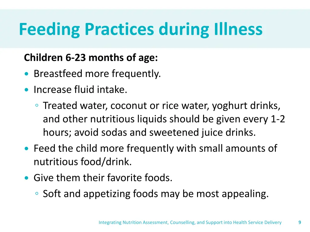 feeding practices during illness 2