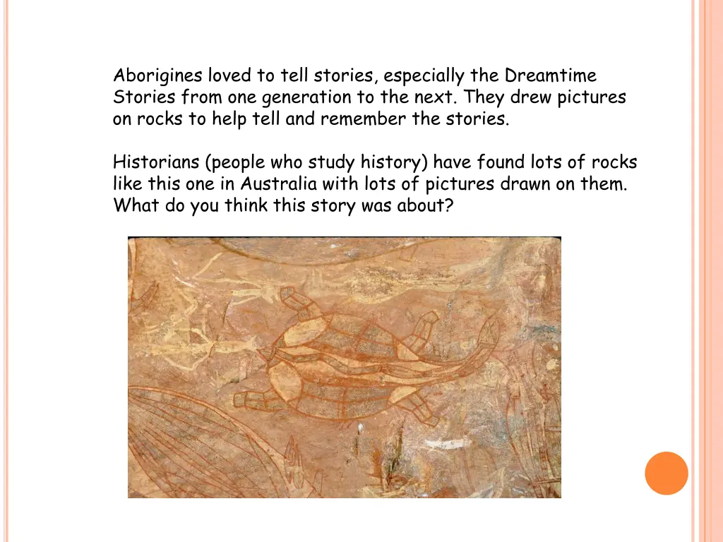 aborigines loved to tell stories especially