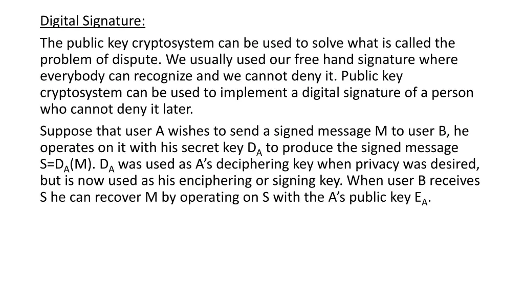 digital signature the public key cryptosystem