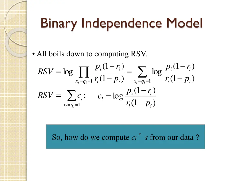 binary independence model 6